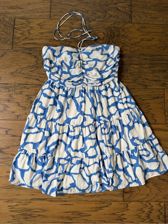 Day + Moon Dresses & Skirts - Women’s Blue and White halter dress